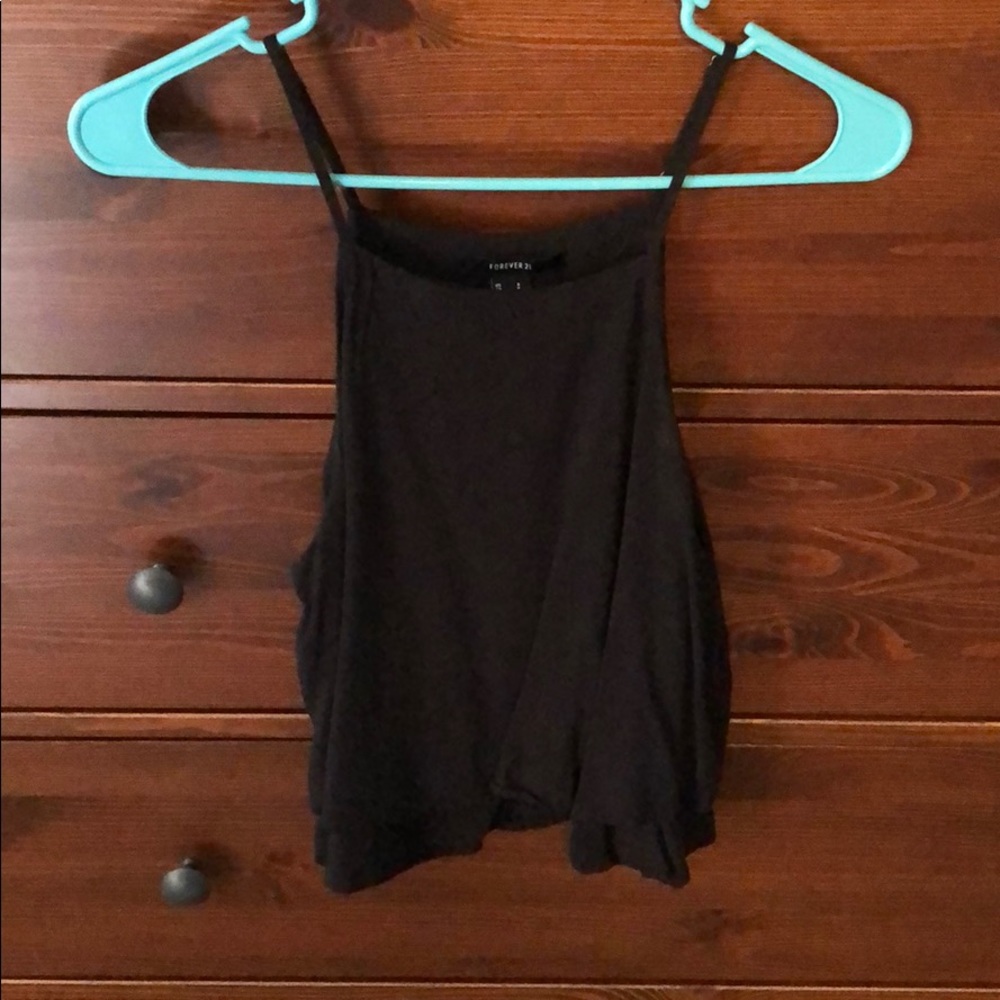 Black crop top